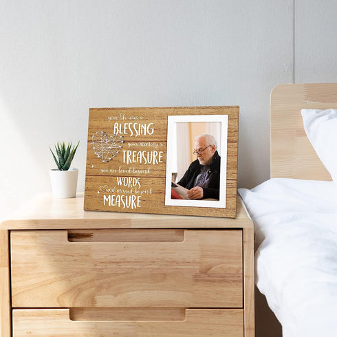 Memorial Picture Frame In Loving Memory of Mother, Father, Grandma, Grandpa, dog 4x6